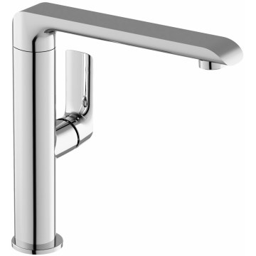 Ravak X070125 - Mešalna armatura FLAT 26,2 cm za umivalnik in pomivalno korito, sijajni krom