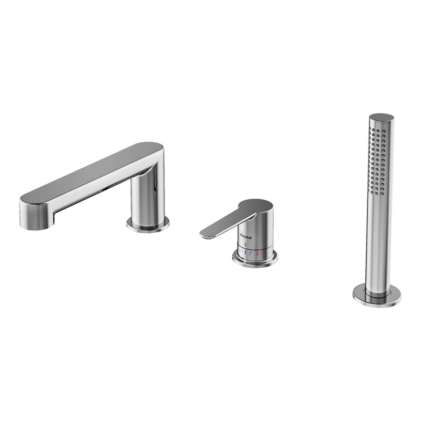 Ravak X070142 - Kadna baterija 3-odprtinska PURI, sijajni krom