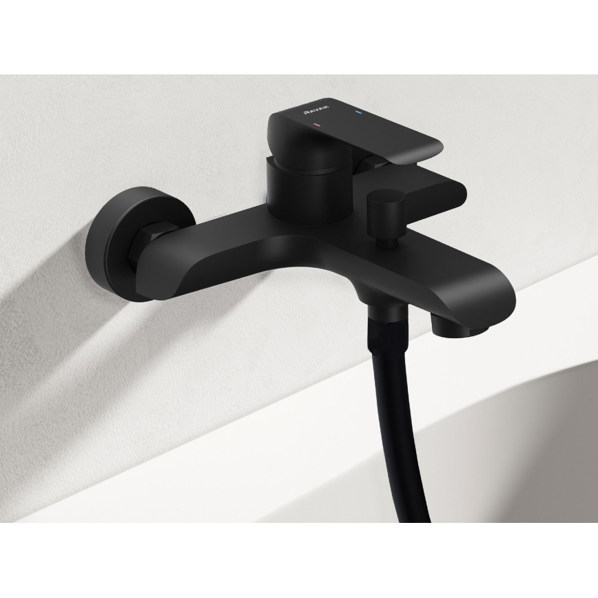 Ravak X070175 - Kadna armatura FLAT mat črna