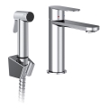 Ravak X070450 - Pipa za umivalnik z bidetnim tušem CHROME sijajni krom