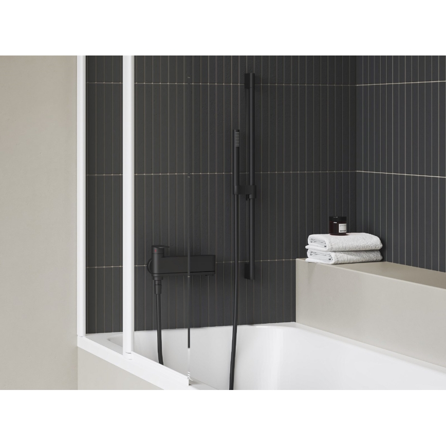 Ravak X070463 - kopalna baterija za kad CHROME črna