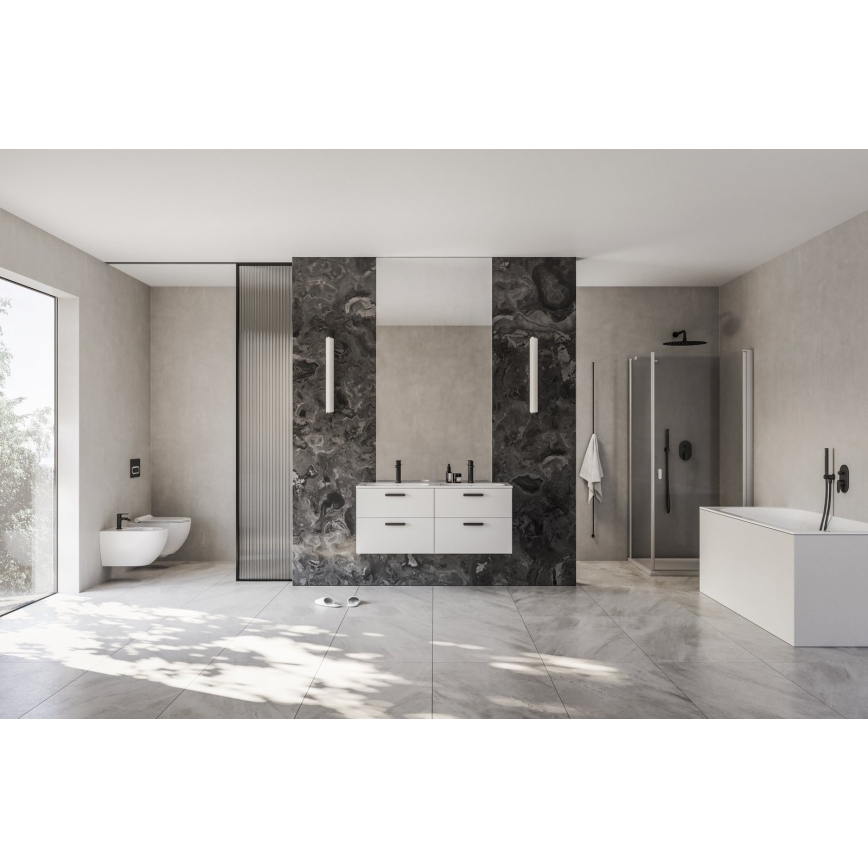 Ravak X070466 - Vgradna tuš baterija CHROME črna