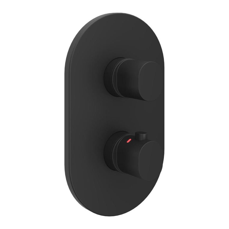 Ravak X070467 - Termostatska tuš baterija za podometno vgradnjo CHROME črna