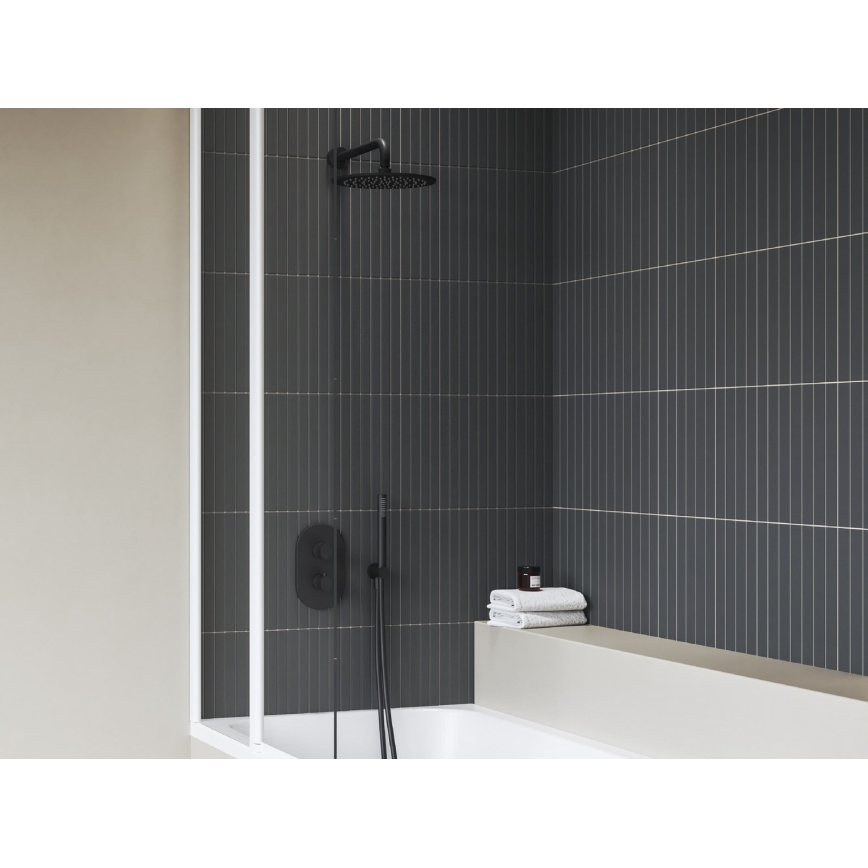 Ravak X070469 - Termostatska pršna baterija za podometno montažo CHROME črna