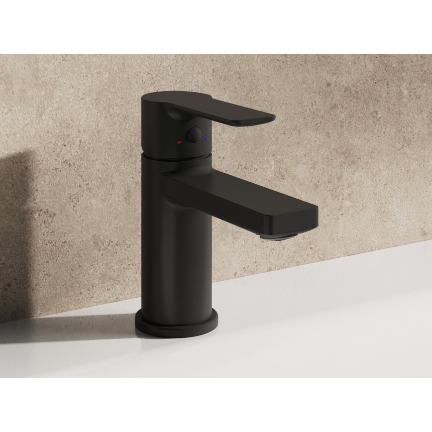 Ravak X070488 - Umivalni mešalnik SOLAR 13,5 cm črn