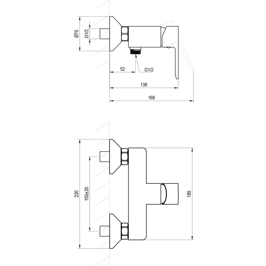 Ravak X070492 - tuš baterija SOLAR črna