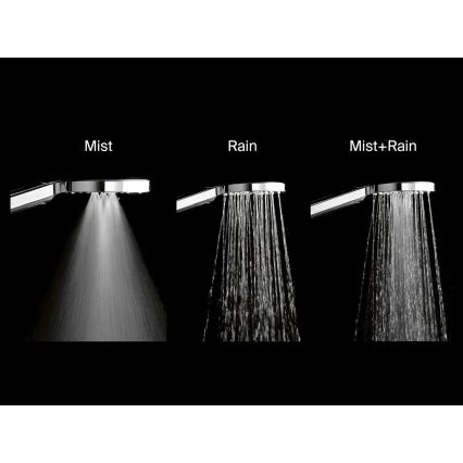 Ravak X07P233 - Ročna prha z gumbom FLAT, krom visokega sijaja