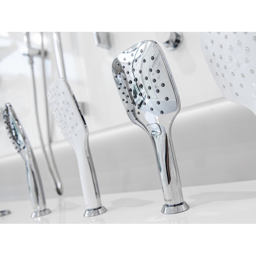 Ravak X07P348 - Ročna prha s pritisknim gumbom, sijajni krom