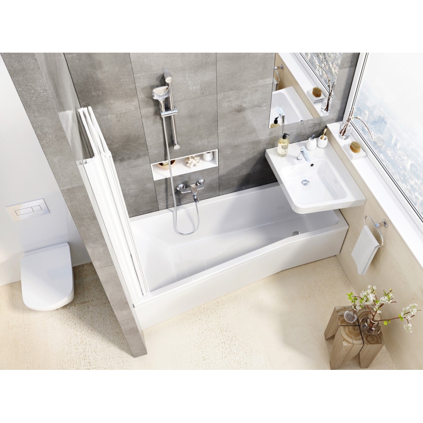 Ravak X07P348 - Ročna prha s pritisknim gumbom, sijajni krom