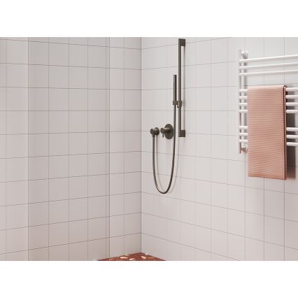 Ravak X07P694 - Ročna prha v ščetkanem grafitu