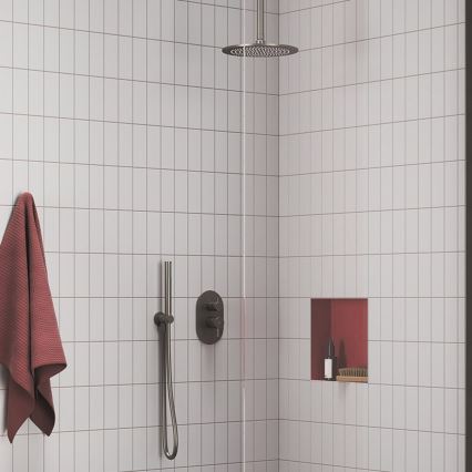 Ravak X07P694 - Ročna prha v ščetkanem grafitu