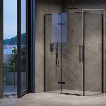 Ravak X9VV70300Z1 - Fiksna pršna stena COOL 90x195 cm črna