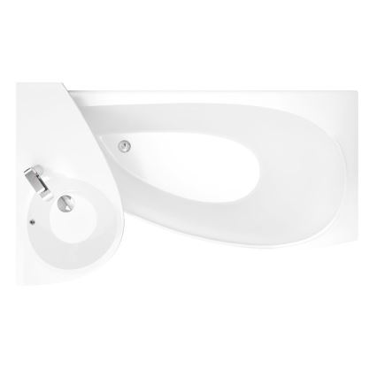 Ravak XJ1P1100000 - Viseči umivalnik AVOCADO 85x45 cm iz umetnega marmorja/bela