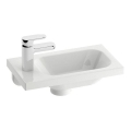 Ravak XJGL1100000 - Viseči umivalnik CHROME 40 x 22 cm iz litega marmorja/bela