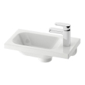 Ravak XJGP1100000 - Viseči umivalnik CHROME 40x22 cm iz litega marmorja/bela