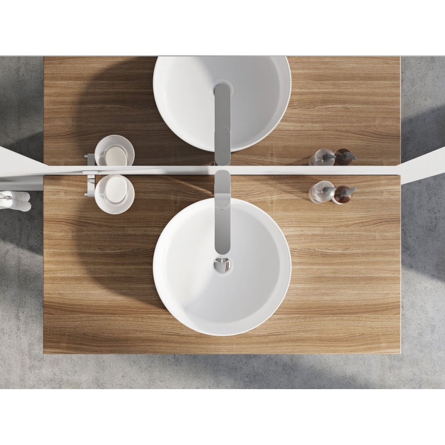 Ravak XJX01140001 - Umivalnik za pult UNI, premer 40 cm, keramika/bela