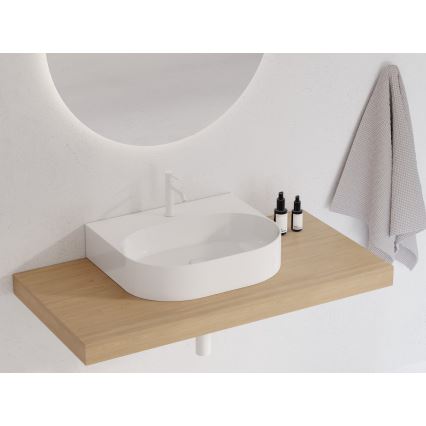 Ravak XJX01155004 - Umivalnik za pult CERAMIC SLIM 55x45 cm keramika/bela