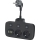 Razdelilnik vtičnic s stikalom LINEA 2x230V + 4xUSB A/C črna