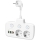 Razdelilnik vtičnic s stikalom LINEA 2x230V + 4xUSB A/C SCHUKO bela