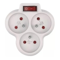 Razdelna vtičnica s stikalom 3x10A/230V