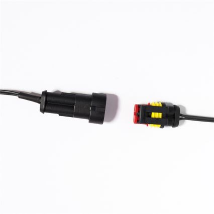 Razširljiva LED zunanja girlanda CONE FILAMENT 20xE10 14m večbarvna/topla bela IP44, Izdelano v EU