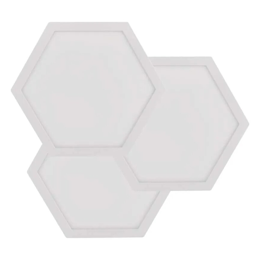 Komplet 3x LED RGBIC+CCT zatemljiv panel - razširitev LED/1,8W/230V Wi-Fi Tuya