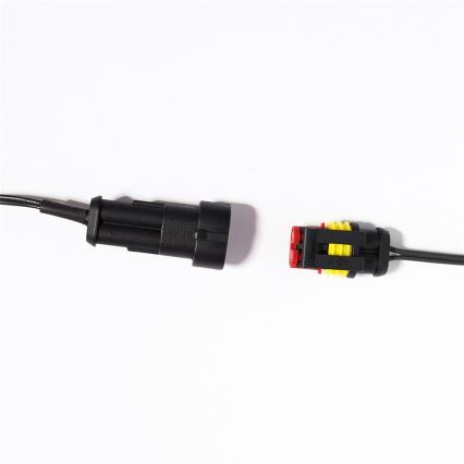 Razširitveni zunanji LED niz FELICIA FILAMENT 20xE10 14 m večbarven/topla bela IP44, izdelano na Češkem