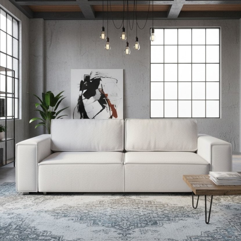 Raztegljiv trosed s shranjevalnim prostorom RONDA bež