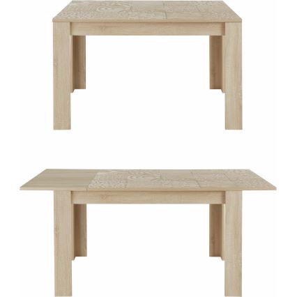 Raztegljiva jedilna miza ARIA hrast sonoma