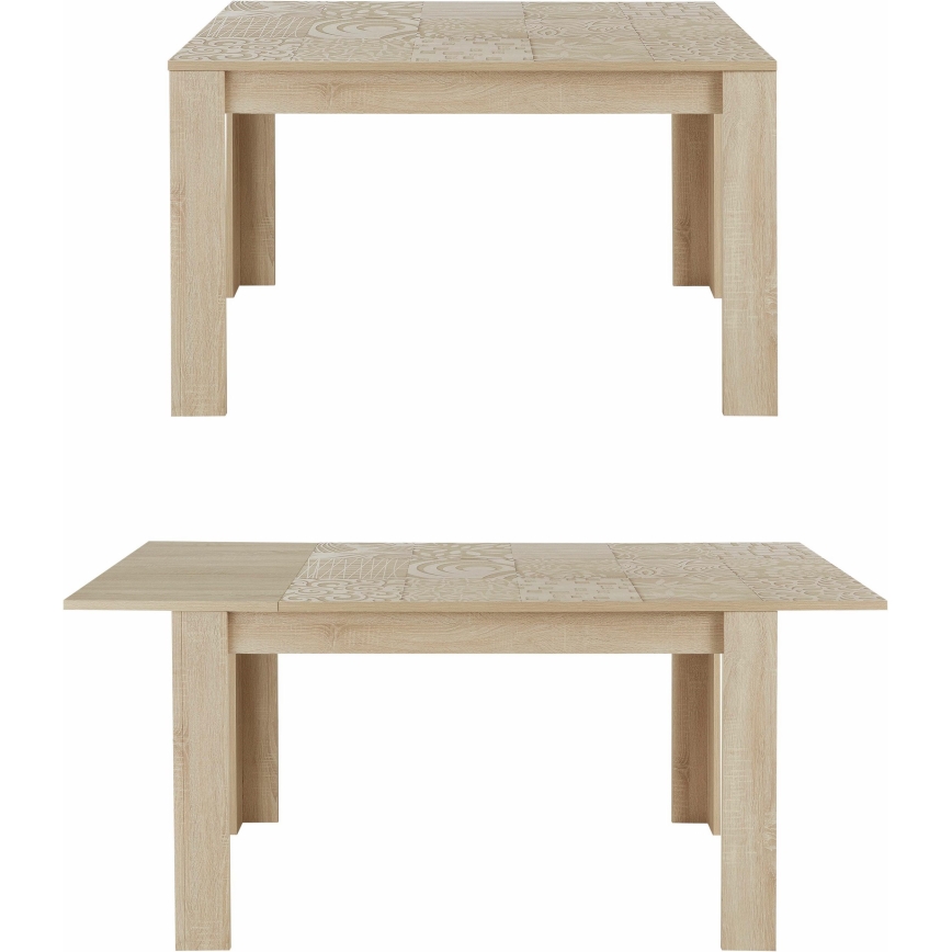 Raztegljiva jedilna miza ARIA hrast sonoma