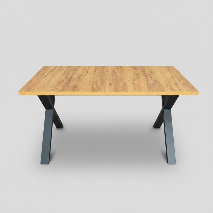Raztegljiva jedilna miza DOMO 150/190x80 cm hrast craft/črna
