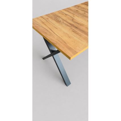 Raztegljiva jedilna miza DOMO 150/190x80 cm hrast craft/črna