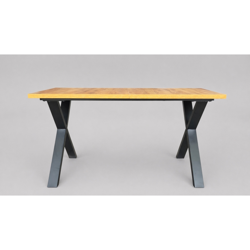 Raztegljiva jedilna miza DOMO 150/190x80 cm hrast craft/črna