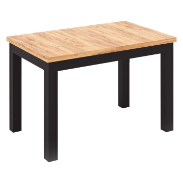 Raztegljiva jedilna miza DOO 120/160x75 cm dub craft/črna
