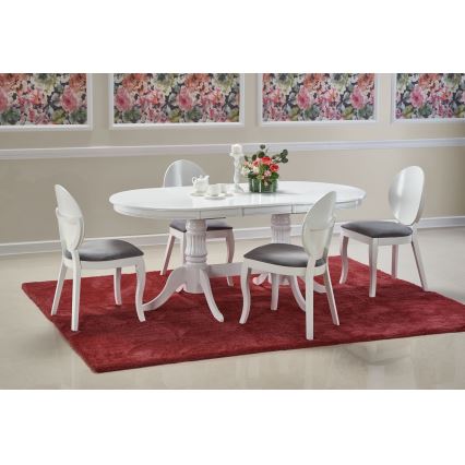 Raztegljiva jedilna miza FUERTE 150/190x90 cm bela