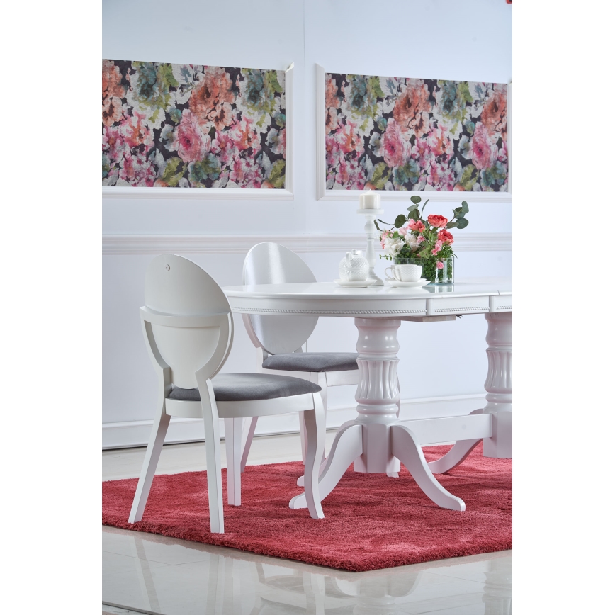 Raztegljiva jedilna miza FUERTE 150/190x90 cm bela