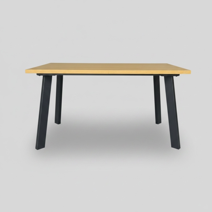 Raztegljiva jedilna miza KERNO 150/190x80 cm hrast craft/črna