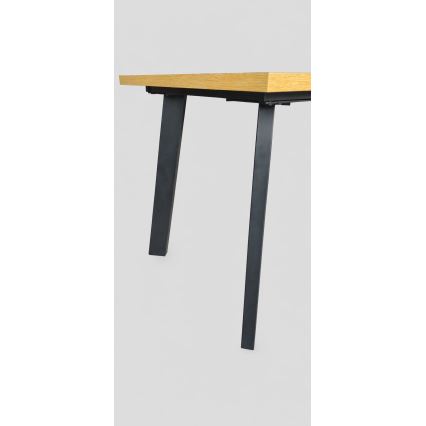 Raztegljiva jedilna miza KERNO 150/190x80 cm hrast craft/črna