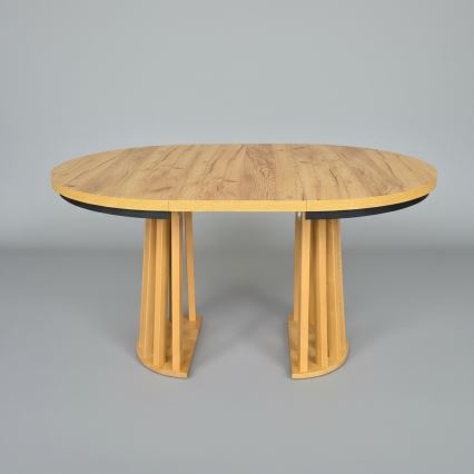Raztegljiva jedilna miza NEXUS 100/140x77 cm hrast craft/črna