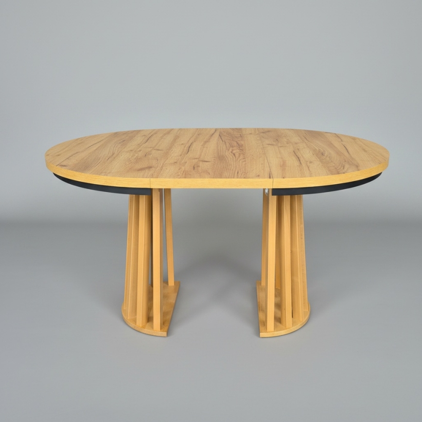 Raztegljiva jedilna miza NEXUS 100/140x77 cm hrast craft/črna