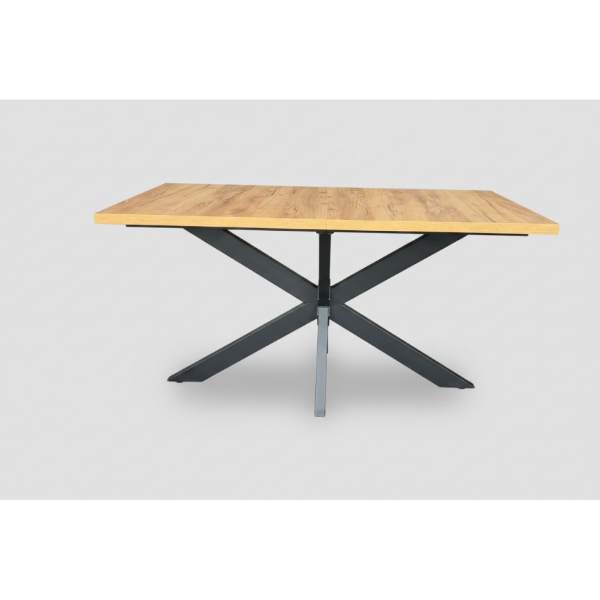 Raztegljiva jedilna miza SAMLE 150/190x80 cm hrast craft/črna