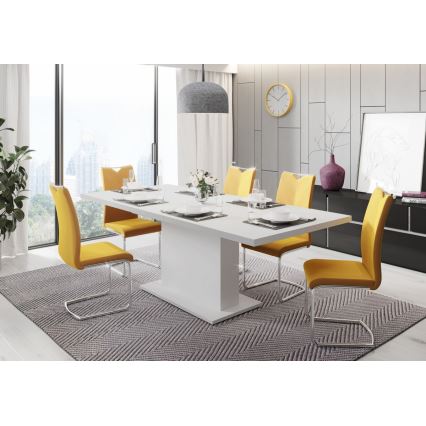 Raztegljiva jedilna miza STRAP 160/200 x 90 cm bela