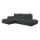Raztegljiva kotna oblazinjena sedežna garnitura ALMADA v L-obliki z odlagalnim prostorom, leva, antracit