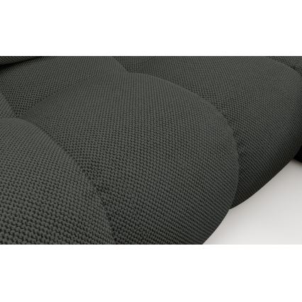 Raztegljiva kotna oblazinjena sedežna garnitura z odlagalnim prostorom v obliki črke L ALMADA, desna, antracit