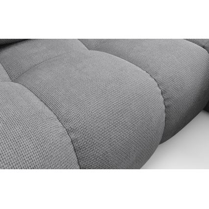 Raztegljiva kotna oblazinjena sedežna garnitura v obliki črke L ALMADA, desna, siva