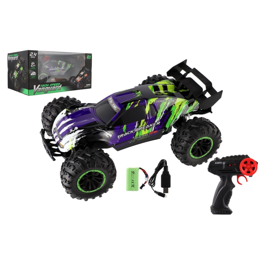RC avto (buggy) z daljinskim upravljalnikom, 7,4V/500 mAh, vijoličen