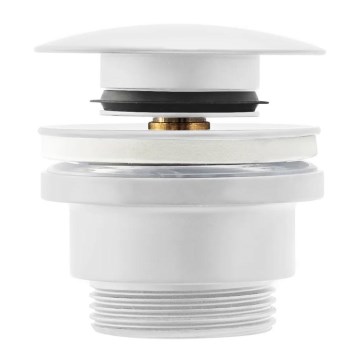 REA-A2361 - Odtok za umivalnik CLICK-CLACK, premer 6,4 cm, mat bela