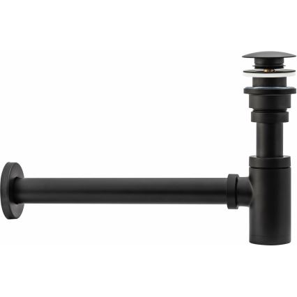 REA-A5215 - Sifon za umivalnik s klik-klak odtokom, premer 6,4 cm, mat črna