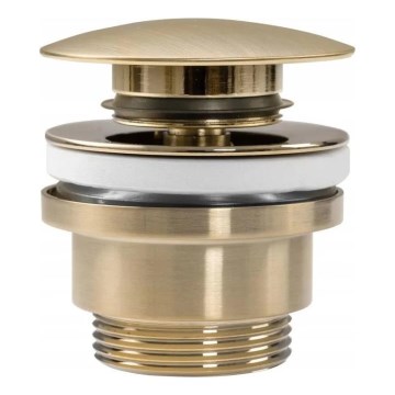 REA-A8585 - Odtok za umivalnik CLICK-CLACK, premer 6,4 cm, brušeno zlato