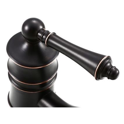 REA-B0227 - Pipa za umivalnik VINTAGE OLD 31 cm črna